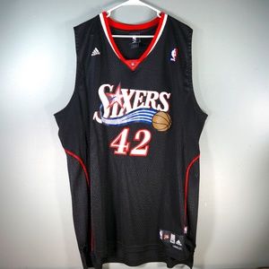 76ers Adidas Elton Brand Philadelphia Black Jersey